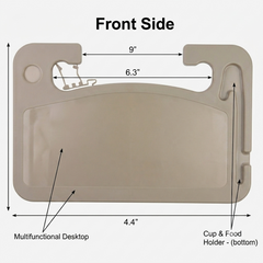 Car Steering Wheel Tray Desk Notebook Laptop Tablet Food Drink Eating Travel Table